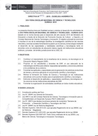 Directiva N° 046-2015-DUGEL02/J-AGEBRE/CTA 