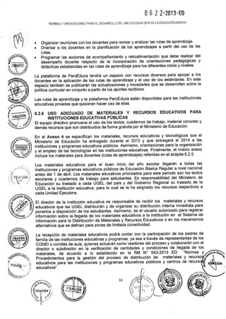 DIRECTIVA DEL AÑO ESCOLAR 2014