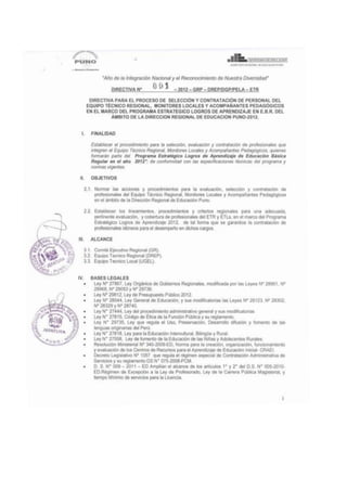 Directiva pela 2012