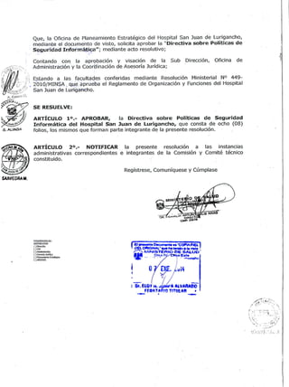 Directiva politicasseguridadPAco