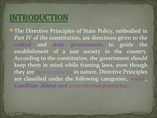 Directive principles of state policy in india nj 1 | PPT
