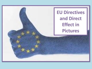 EU Directives
 and Direct
  Effect in
  Pictures
 