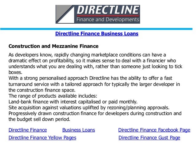Directline finance business loans
