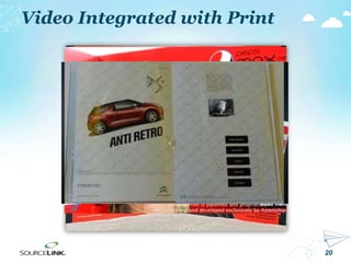 20
Video Integrated with Print
 