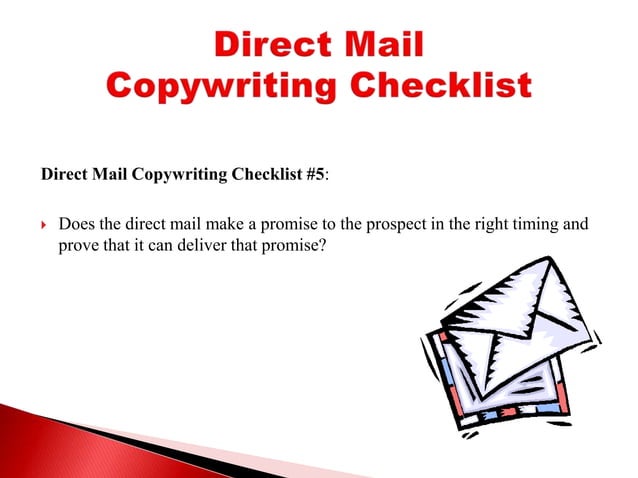 Direct Mail Copywriting Checklist | PPT