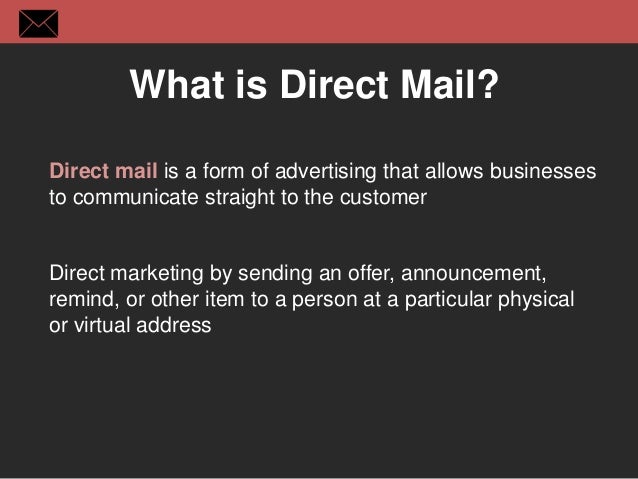 Direct mail advertising images essay