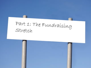 Part 1: The Fundraising
Stretch
 