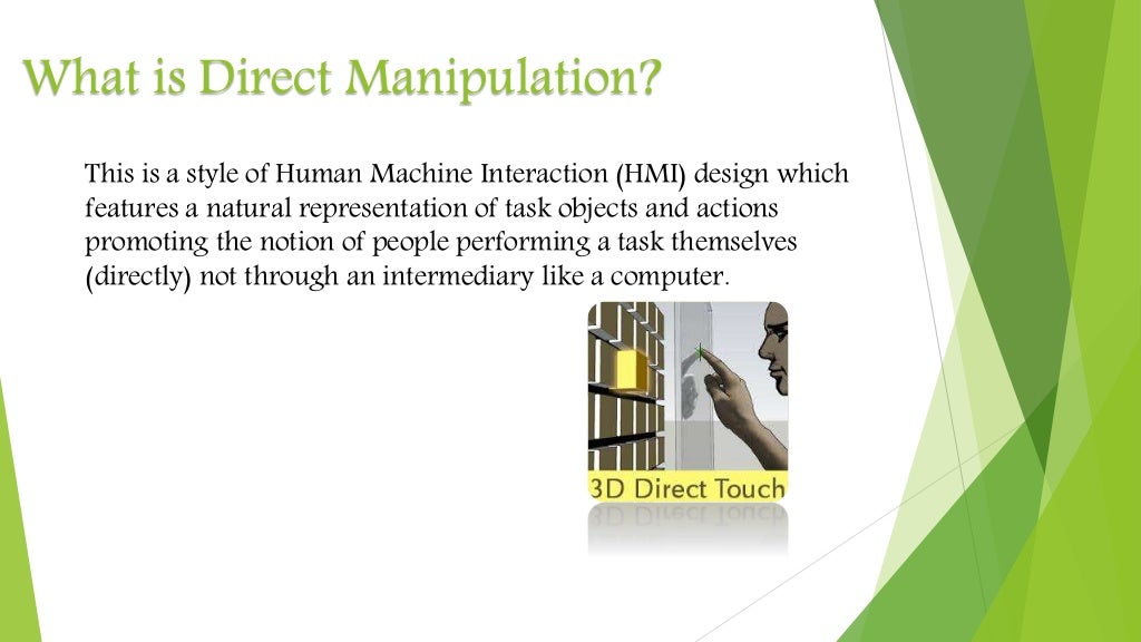 Direct manipulation ppt