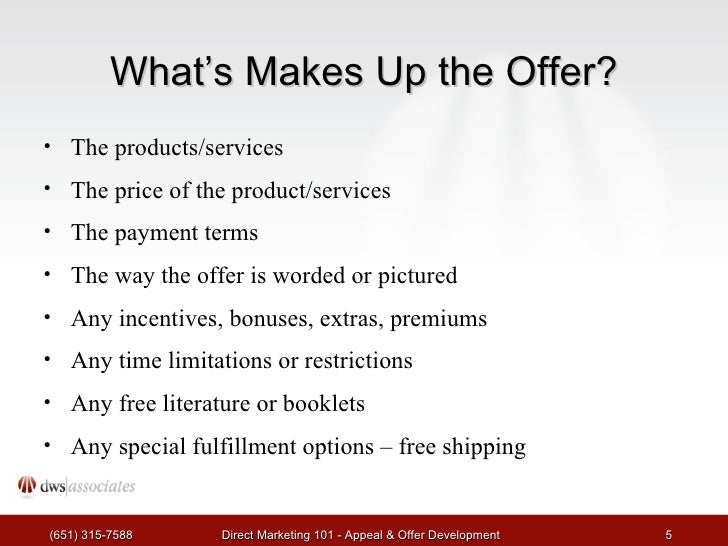 Direct Marketing 101 Workshop 3