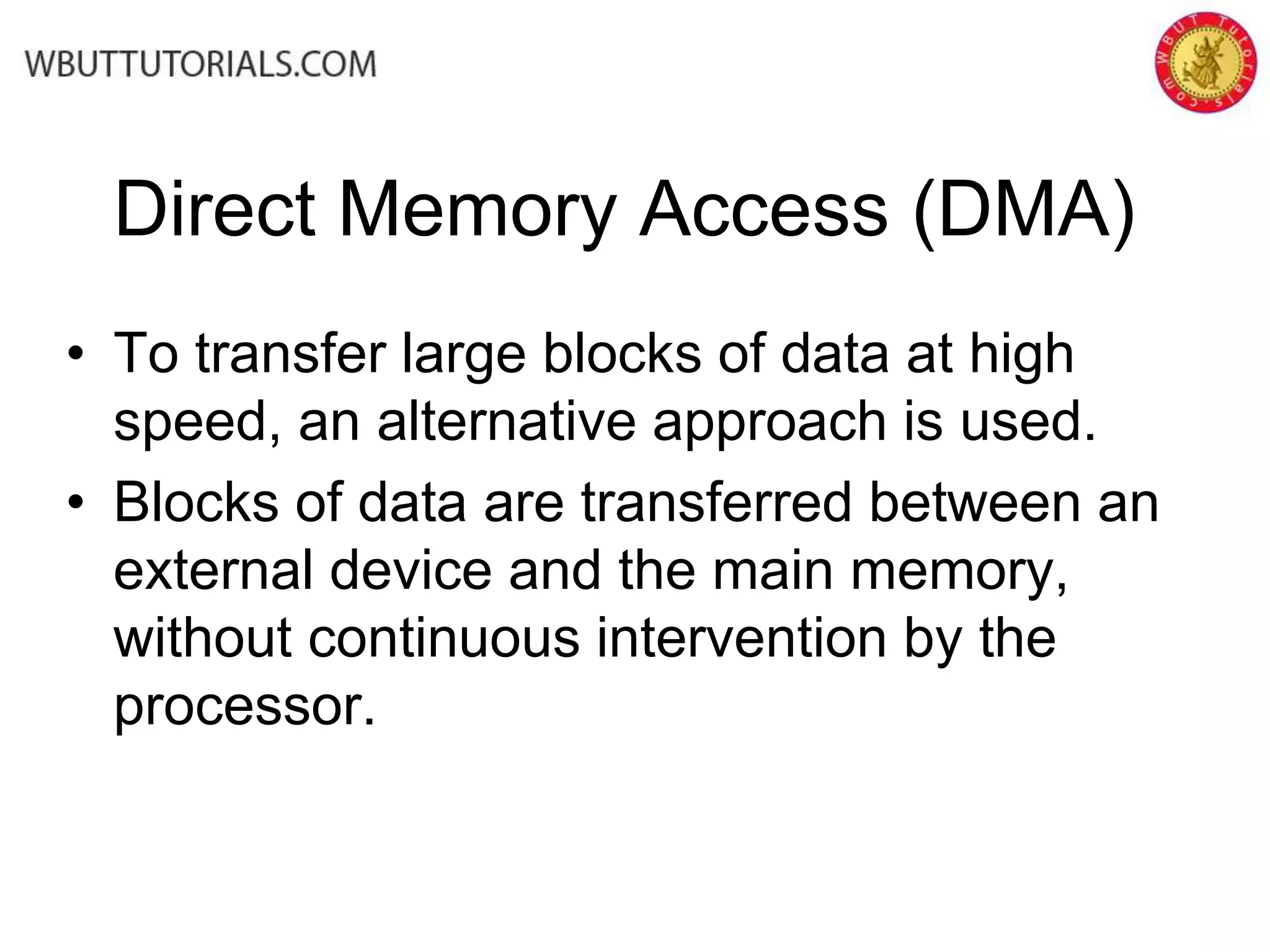 Direct memory access | PPTX
