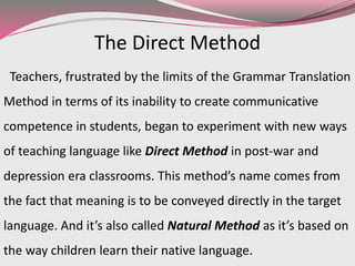 Direct method | PPTX