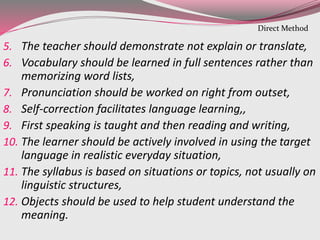 Direct Method Writing Direct method | PPTX