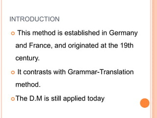 Direct method | PPTX