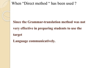 Direct method class presentation/by Nazik | PPTX