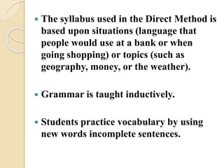 Direct method class presentation/by Nazik | PPTX