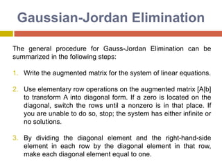 TheElimination of UnknowsSubtracting Eq. 3 from 4 will, therefore, eliminate the xt term from the equations to yieldWhich can be solve forThis equation can then be substituted into Eq. 1, which can be solved for