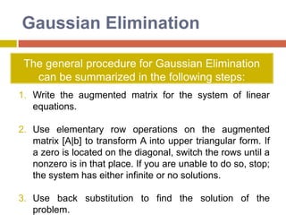 Graphical MethodExampleSolve the following system by graphing. 2x – 3y = –24x +   y = 24First, we must solve each equation for "y=", so we can graph easily:	2x – 3y = –2			4x + y = 24	2x + 2 = 3y			y = –4x + 24	(2/3)x + (2/3) = y