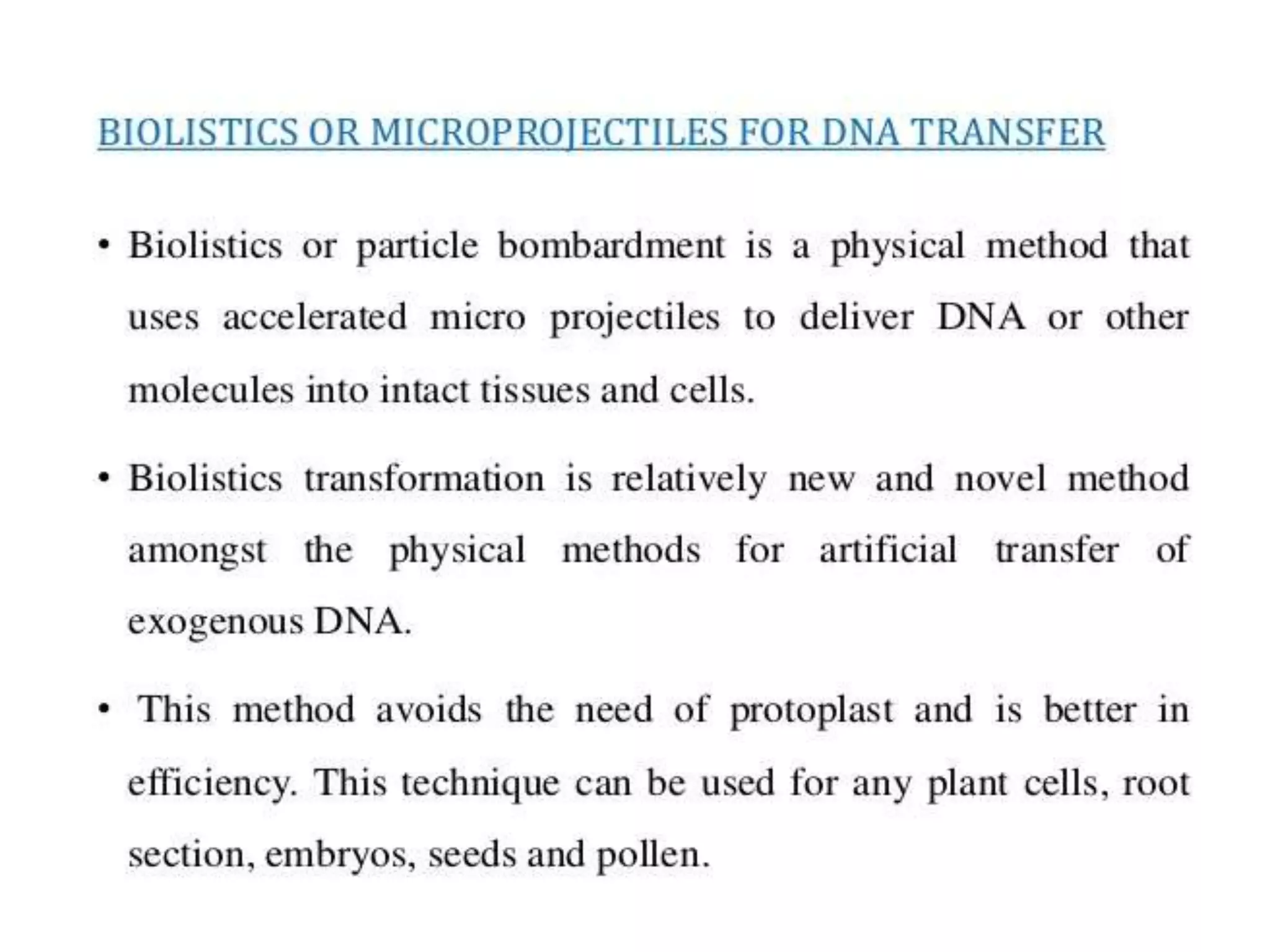 Direct methods of gene transfer in rDNA technology | PPTX