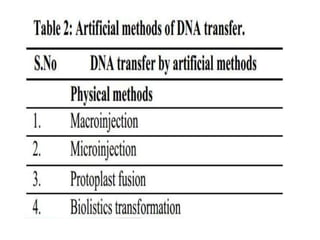 Direct methods of gene transfer in rDNA technology | PPTX