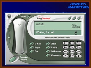 Voicemail (or voice mail, vmail or VMS, sometimes called messagebank)
is a centralized system of managing telephone messages for a large
group of people. In its simplest form it mimics the functions of an
answering machine, uses a standard telephone handset for the user
interface, and uses a centralized, computerized system rather than
equipment at the individual telephone. Voicemail systems are much more
sophisticated than answering machines in that they can:
     • answer many phones at the same time
     • store incoming voice messages in personalized mailboxes
     associated with the user's phone number
     • enable users to forward received messages to another voice
     mailbox
     • send messages to one or more other user voice mailboxes
     • add a voice introduction to a forwarded message
     • store voice messages for future delivery
     • make calls to a telephone or paging service to notify the user a
          message has arrived in his/her mailbox
     • transfer callers to another phone number for personal assistance
     • play different message greetings to different callers.
 