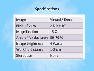 Specifications
 