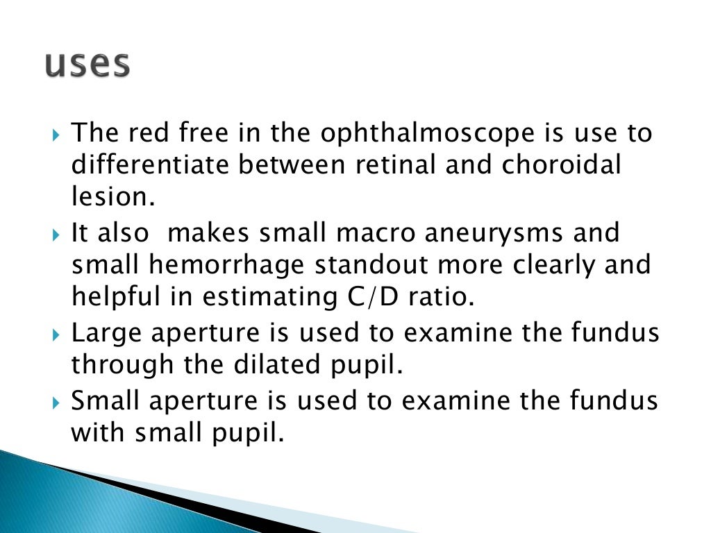 Direct ophthalmoscopy