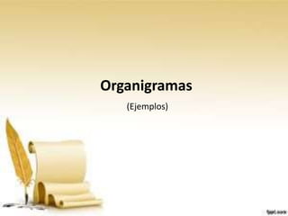 (Ejemplos)
Organigramas
 