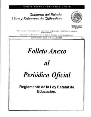 gobierno libre y soberano del estado de chihuahua