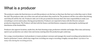 Director and screenwriter | PPTX