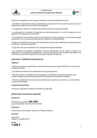 Director de seguridad | PDF
