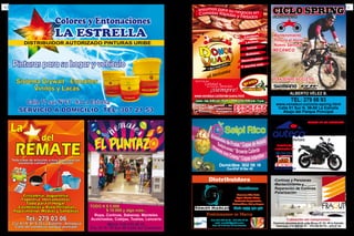 motocicletas
DISTRIMOTOS DE ANTIOQUIA
por la Camara de Comercio
Cra. 60 No. 79 Sur - 73
Tel: 366 18 62
Cel: 316 290 76 23
distrimotoslaestrella@gmail.com
distribuidor
autorizado de:
AHORA EN LA ESTRELLA
ven y visitanos
Estamos ubicados en la calle 80 sur N° 62- 49 la Estrella
Teléfonos: 310 820 24 14 - 319 253 63 73 - 279 07 64
-Cortinas y Persianas
-Mantenimiento y
Reparación de Cortinas
-Polarización
Cotización sin compromiso
Tel: 279 71 98
Cel: 314 848 00 50 - 321 729 12 09
casti_caro802@yahoo.com
Cra. 63 # 79 Sur 32 La Estrella
Surtimos
Gaseosa Mix Cola
Agua Monte Claro
Dulcería Importada,
Colombina, Jet y Super
Posicionamos su Marca
Distribuidora
1716
 