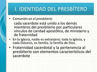 Directorio par la vida y formación de los Presbíteros nueva edición (2013), contenido