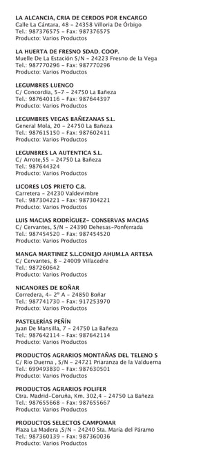 Directorio Productos