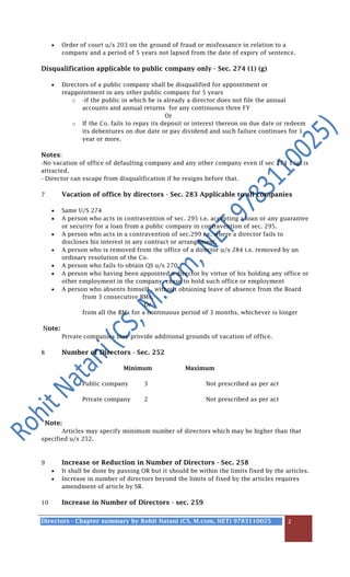 Normal Directors Note Directors notes for companies act 1956 | PDF