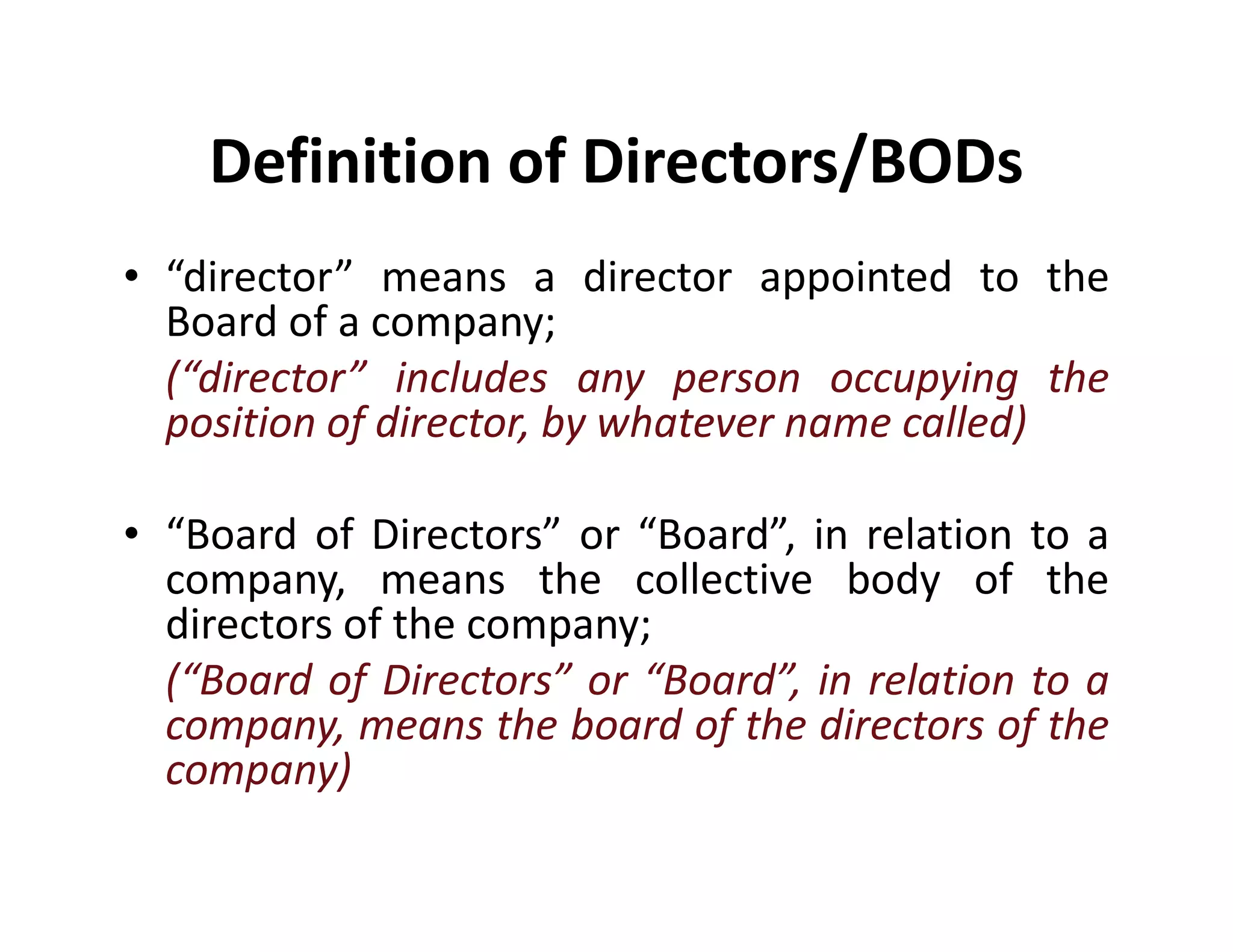 Directors role & liabilities | PDF