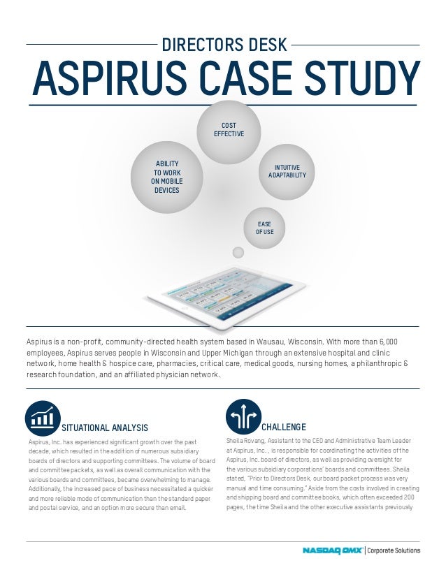Directors Desk Aspirus Case Study