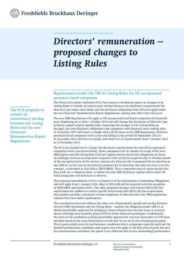 Director's remuneration