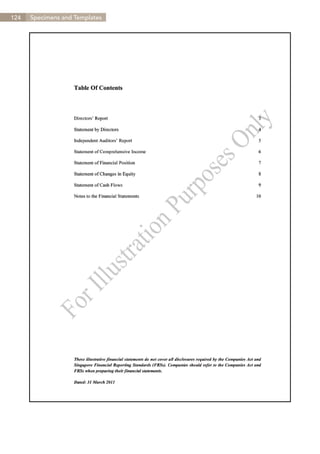 124   Specimens and Templates




                                Contents
 