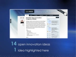 14  open innovation ideas  1  idea highlighted here 