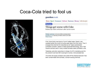 Coca-Cola tried to fool us 