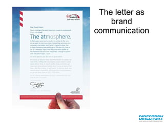 The letter as brand communication 