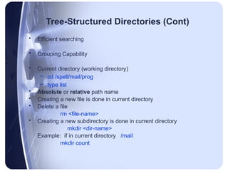 directory and disk structure in Operating systems .pptx