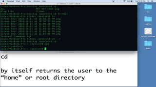 MacBook Terminal Directory Commands | PPTX | Operating Systems ...