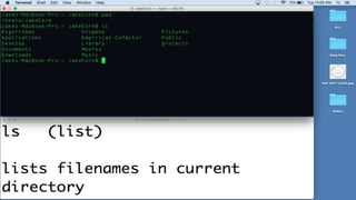 MacBook Terminal Directory Commands | PPTX | Operating Systems ...