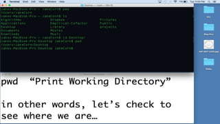 MacBook Terminal Directory Commands | PPTX | Operating Systems ...