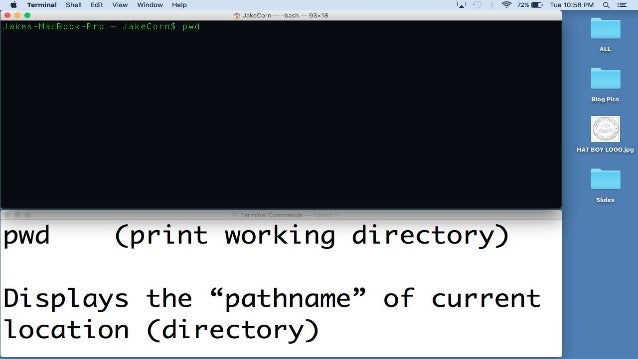 MacBook Terminal Directory Commands