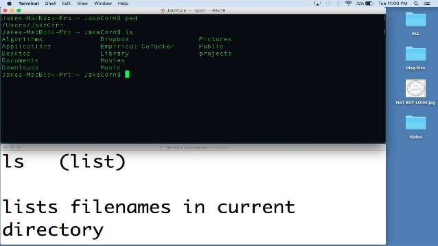 MacBook Terminal Directory Commands