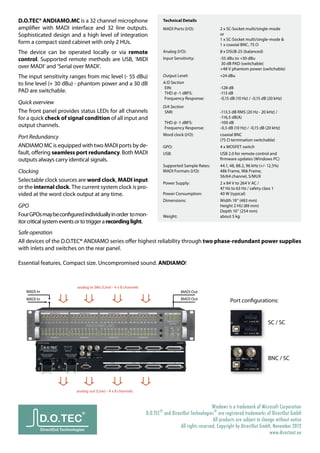 Direct Out Interface Direct Out Technologies Andiamo.MC