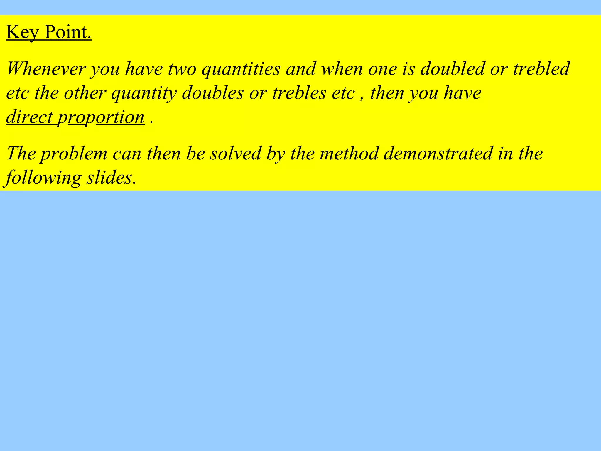 Direct proportion | PPT