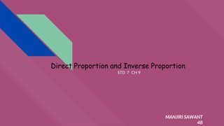 Direct proportion | PPT